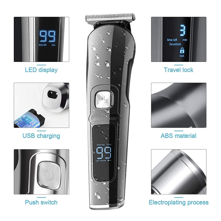 6 in 1 Men Waterproof Electric Hair Trimmer Kit Nose Trimmer, Mustache Trimmer Body Shaver 8788 - free shipping - PMC TechLife - Order now!