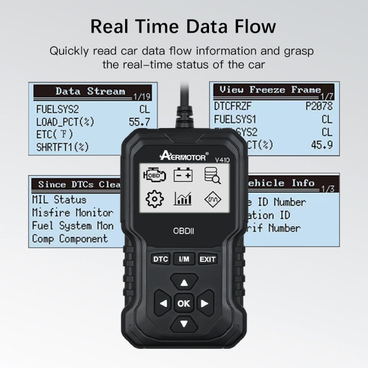 AERMOTOR Car Fault Diagnostic Instrument ELM327 Engine Fault Detection Tool(V410) - free shipping - PMC Jewellery - Order now!
