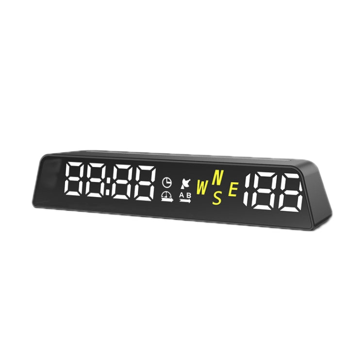 Head-up Display USB Powered High-definition Vehicle Code Altitude Meter(All White) - Head Up Display System by PMC Jewellery | Online Shopping South Africa | PMC Jewellery | Buy Now Pay Later Mobicred