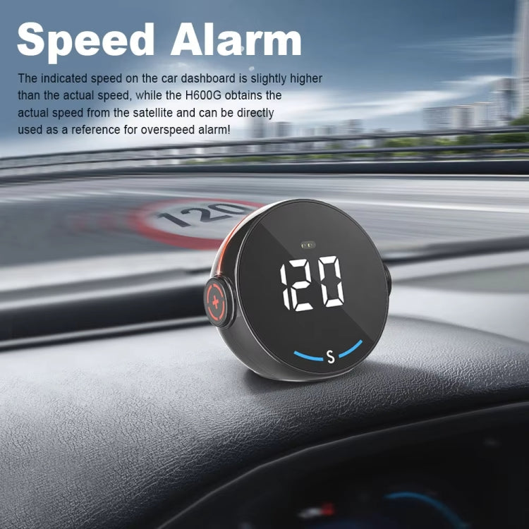 Head-up Display USB Powered Car GPS Altitude Meter(H600G) - Head Up Display System by PMC Jewellery | Online Shopping South Africa | PMC Jewellery | Buy Now Pay Later Mobicred