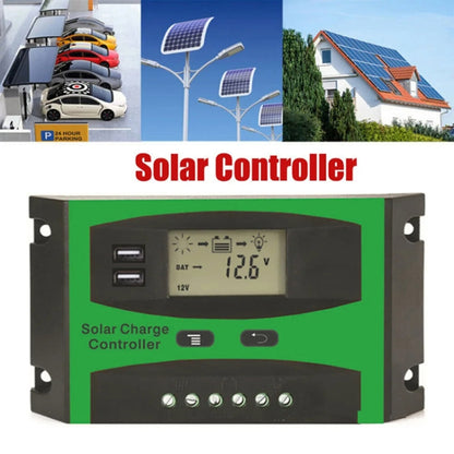 30A 12V/24V Solar Charge And Discharge Controller Dual USB Port LCD Solar Cells Panel Charge Regulator - Others by PMC Jewellery | Online Shopping South Africa | PMC Jewellery | Buy Now Pay Later Mobicred