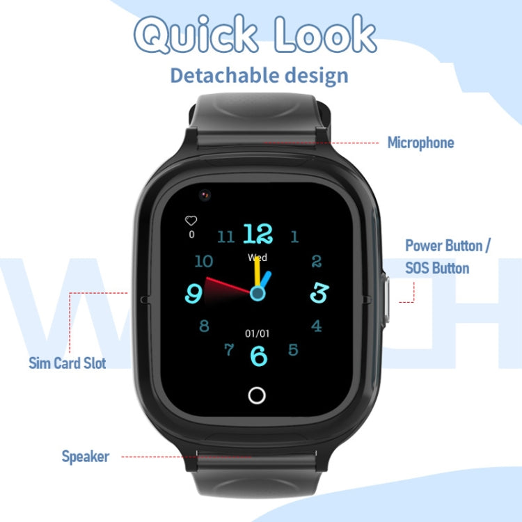 4G Kids Smart Phone Positioning Watch IP67 Waterproof / Video / Voice Calling(Pink) - Smart Watches by PMC TechLife | Online Shopping South Africa | PMC TechLife | Buy Now Pay Later Mobicred