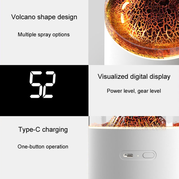 HX127 Mini Volcano Lava Aromatherapy Diffuser Small Household Atmosphere Humidifier, Color: White - free shipping - PMC TechLife - Order now!