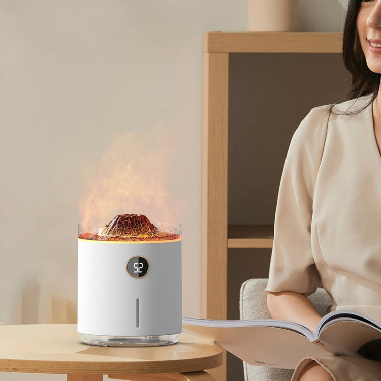 HX127 Mini Volcano Lava Aromatherapy Diffuser Small Household Atmosphere Humidifier, Color: White - free shipping - PMC TechLife - Order now!