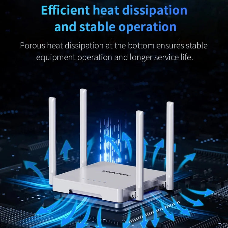 COMFAST CF-WR630AX 3000Mbps Dual-Band WiFi6 MESH Router 4x5dBi Antenna US Plug - free shipping - PMC Jewellery - Order now!