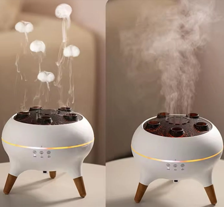 Dynamic Multi-Spray Aromatherapy Diffuser With Colorful Lights Remote Control Humidifier UK Plug(V80 Spit Circle Upgrade Model) - free shipping - PMC TechLife - Order now!