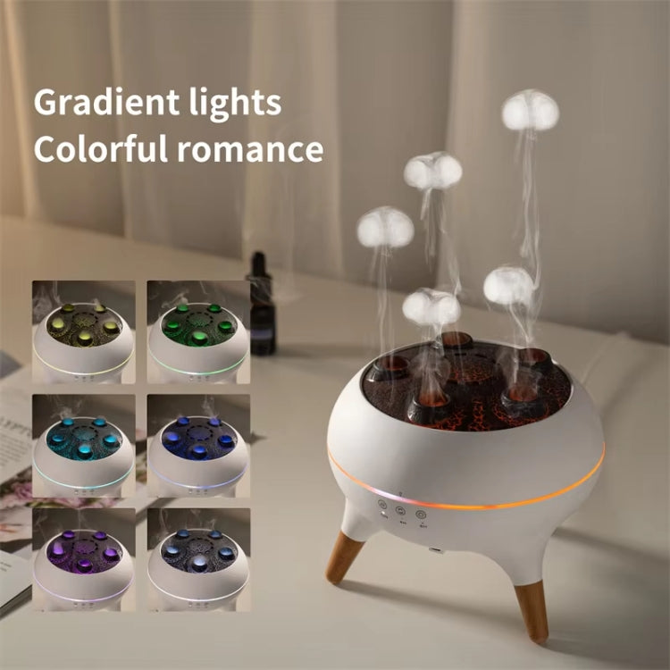 Dynamic Multi-Spray Aromatherapy Diffuser With Colorful Lights Remote Control Humidifier EU Plug(V80 Spit Circle Upgrade Model) - free shipping - PMC TechLife - Order now!