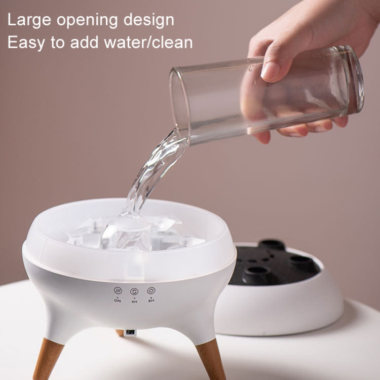 Dynamic Multi-Spray Aromatherapy Diffuser With Colorful Lights Remote Control Humidifier UK Plug(V80 Spit Circle Upgrade Model) - free shipping - PMC TechLife - Order now!