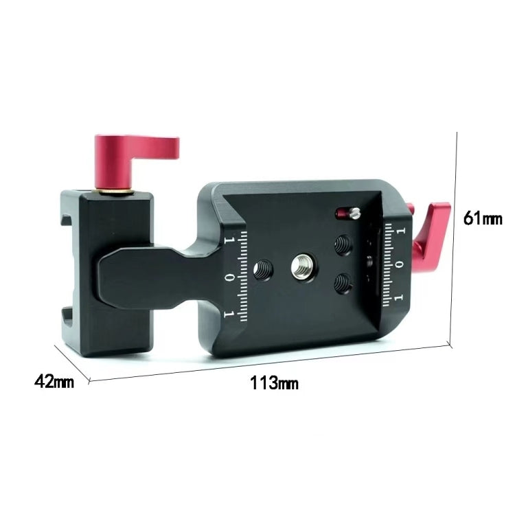 For DJI Ronin RS 3 Pro / RS 3 / RS 2 Vertical Shooting Plate Mount Stabilizer Accessories(Red) - free shipping - PMc TechLife - Order now!