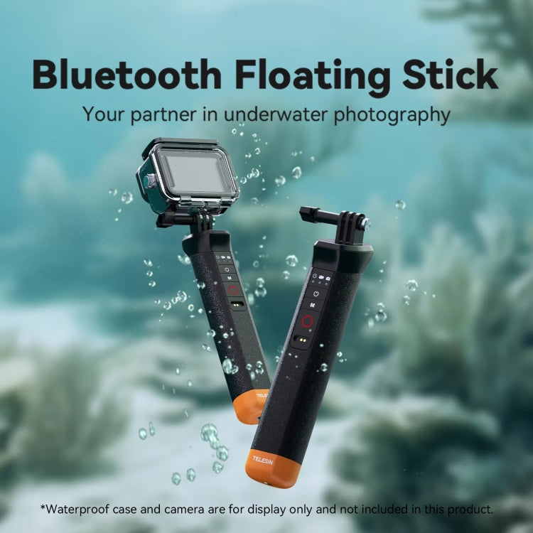 TELESIN Bluetooth Buoyancy Bar 15m Waterproof Depth  For GoPro HERO13 / 12 / 11 / 10 / 9 / 8 Black - free shipping - PMC TechLife - Order now!