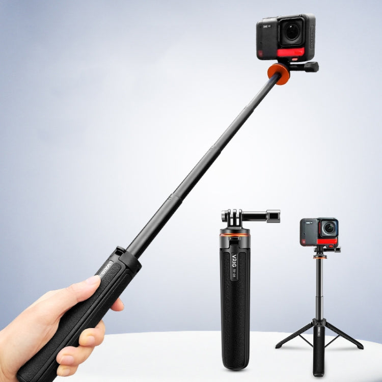 VRIG Action Camera Tripod Selfie Stick 17-51cm Adjustable Extension Pole for Insta360 / DJI Action / GoPro HERO - free shipping - PMC TechLife - Order now!