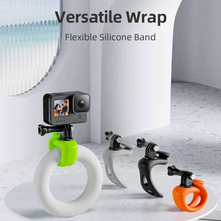 TELESIN Action Camera Mount Silicone Adjustable Mini Flexible Bracket For GoPro HERO / Insta360 / DJI Action Camera(Orange) - free shipping - PMC TechLife - Order now!