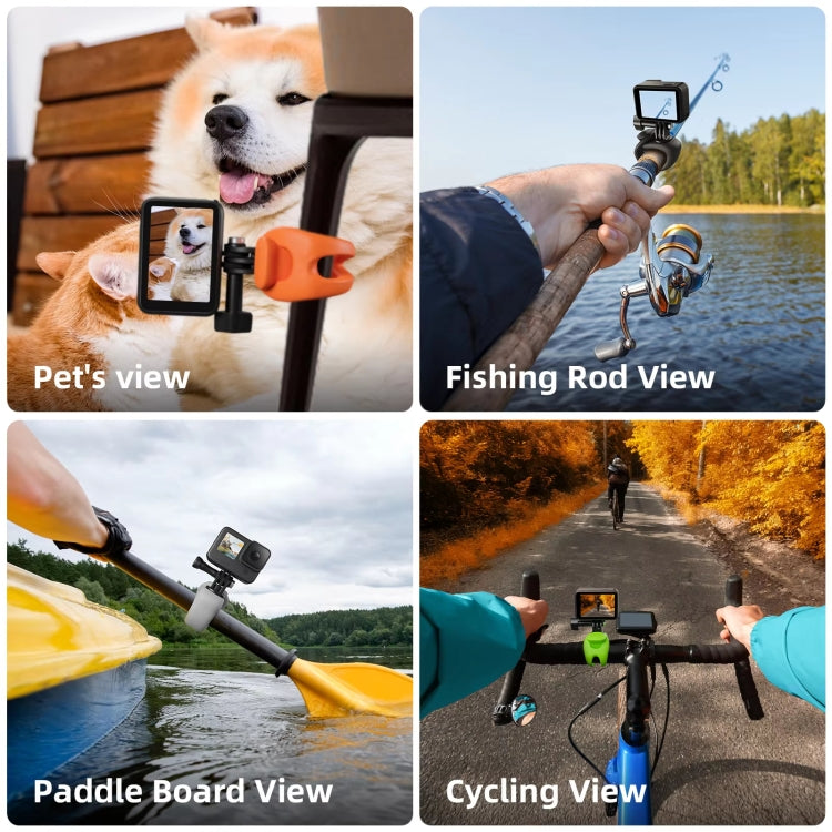 TELESIN Action Camera Mount Silicone Adjustable Mini Flexible Bracket For GoPro HERO / Insta360 / DJI Action Camera(Green) - free shipping - PMC TechLife - Order now!