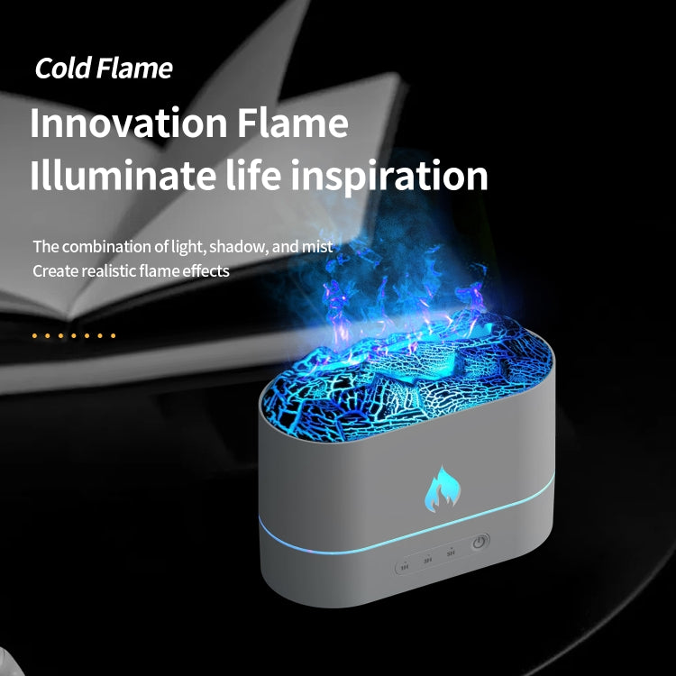 HX853B USB Plug-In Colorful Flame Lighting Effect Aromatherapy Humidifier(White) - free shipping - PMC TechLife - Order now!