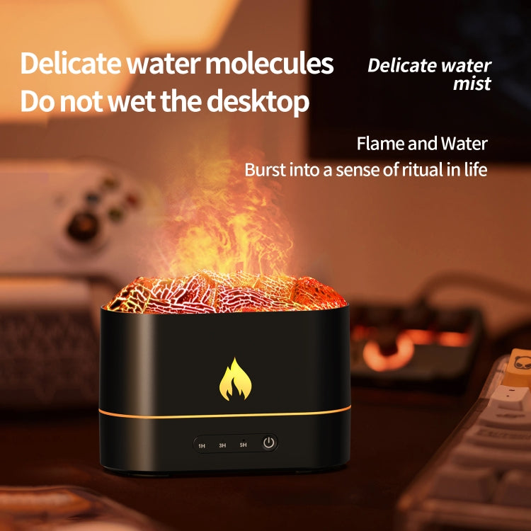 HX853B USB Plug-In Colorful Flame Lighting Effect Aromatherapy Humidifier(White) - free shipping - PMC TechLife - Order now!