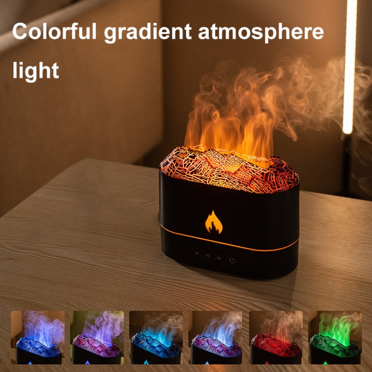 HX853B USB Plug-In Colorful Flame Lighting Effect Aromatherapy Humidifier(White) - free shipping - PMC TechLife - Order now!