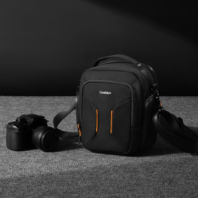 Cwatcun D140 Shoulder Crossbody Camera Storage Bag Shockproof Dropproof Leisure Outdoor Small Bag, Color: Small Black - free shipping - PMC TechLife - Order now!
