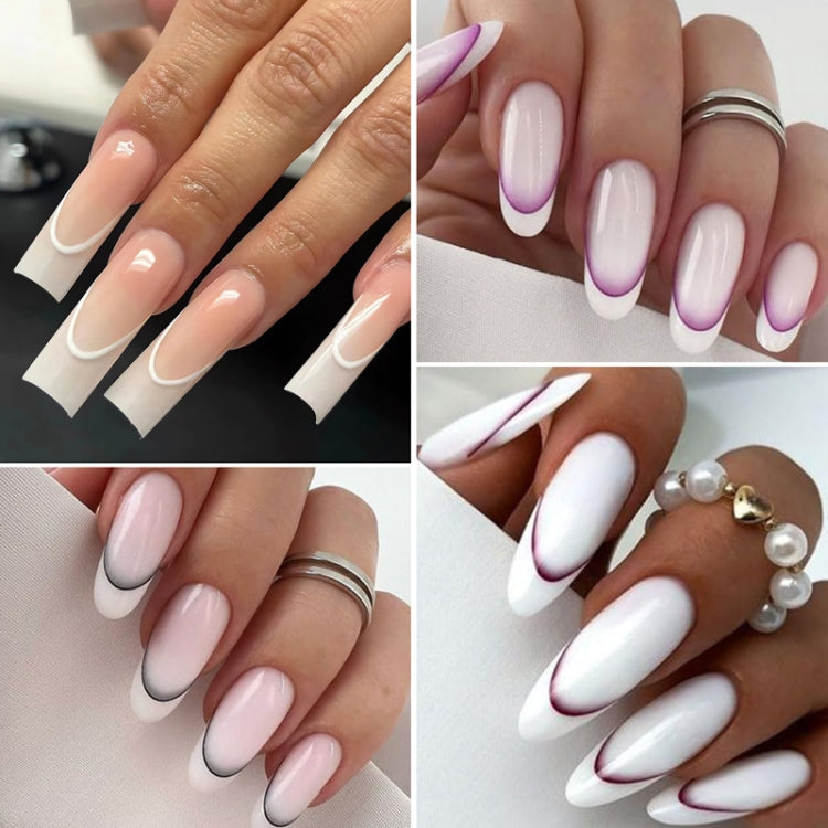 SD-1934 Line Nail Art Stickers Self-Adhesive Gradient Color French Manicure Stickers DIY Nail Tips Decals - Nail Stickers by PMC Jewellery | Online Shopping South Africa | PMC Jewellery | Buy Now Pay Later Mobicred