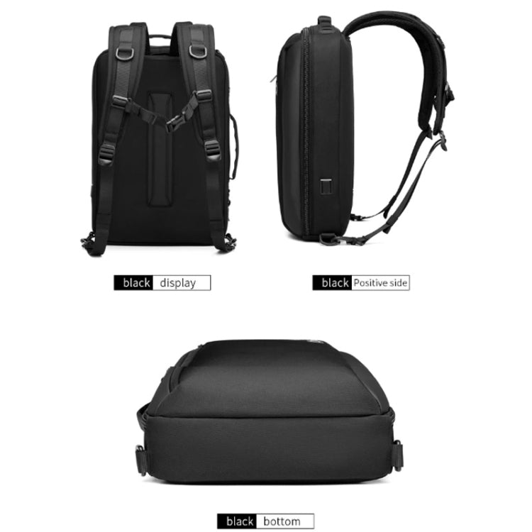 Ozuko Business Laptop USB Backpack Men Schoolbag(Dark Blue) - free shipping - PMC Jewellery - Order now!