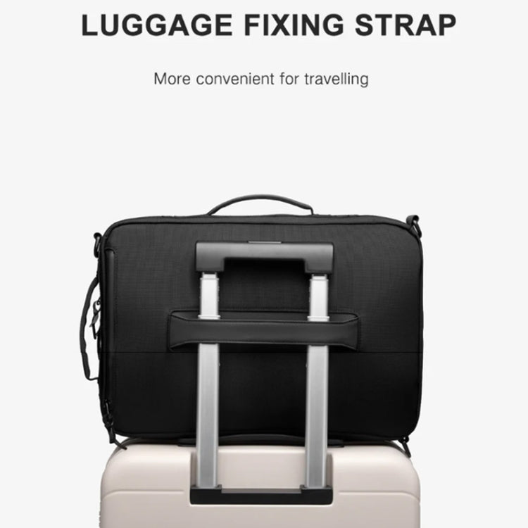 Ozuko Business Laptop USB Backpack Men Schoolbag(Black) - free shipping - PMC Jewellery - Order now!