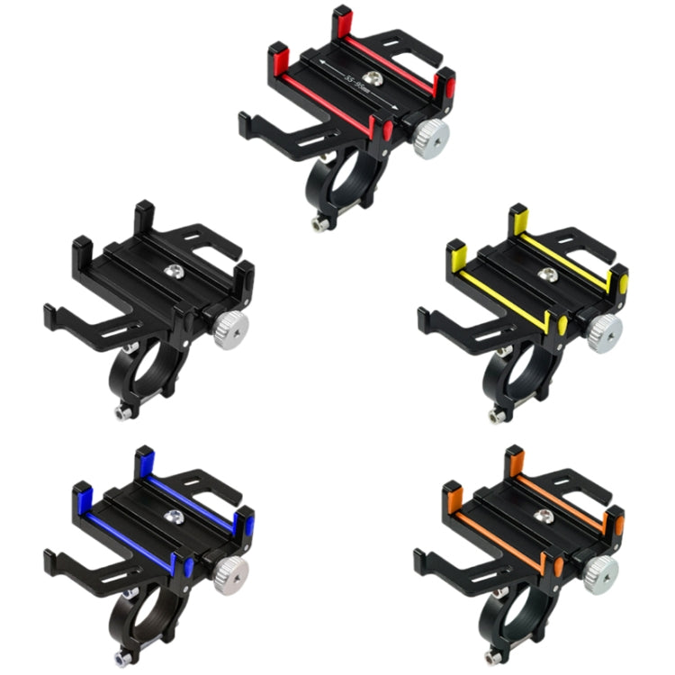 Aluminum Alloy Motorcycle Bicycle Navigation Mobile Phone Holder(Yellow) - Holder by PMC TechLife | Online Shopping South Africa | PMC TechLife | Buy Now Pay Later Mobicred