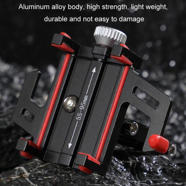 Aluminum Alloy Motorcycle Bicycle Navigation Mobile Phone Holder(Yellow) - Holder by PMC TechLife | Online Shopping South Africa | PMC TechLife | Buy Now Pay Later Mobicred