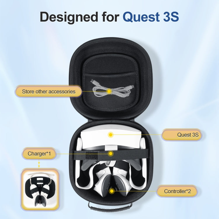For Meta Quest 3S STARTRC GAMES Oxford Cloth Handheld Storage Bag(Gray) - free shipping - PMC Jewellery - Order now!