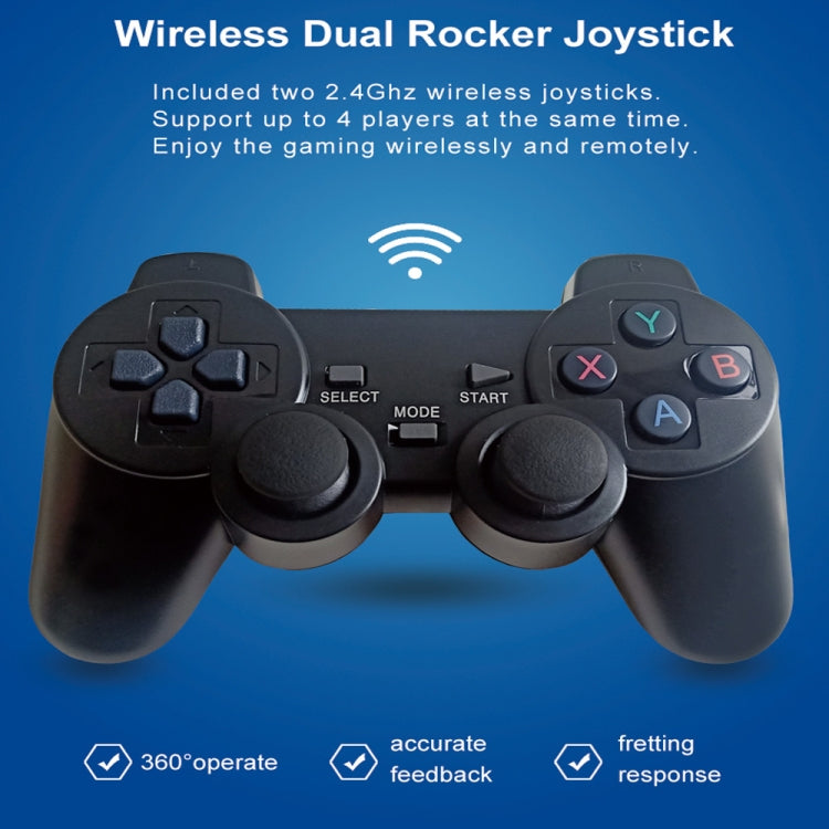 W8PRO 64G Dual System HD Wireless Joystick Retro Gaming Console With 36000+ Games US Plug - Pocket Console by PMC Jewellery | Online Shopping South Africa | PMC Jewellery | Buy Now Pay Later Mobicred