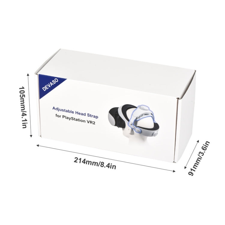 DEVASO For PlayStation VR 2 Elite Headband Non-Slip Comfortable Weight Reducing Headband(White) - free shipping - PMC Jewellery - Order now!