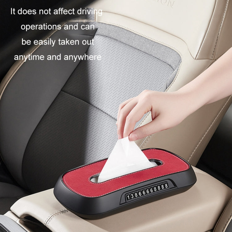 Car Sun Visor Hanging Sunroof Seat Back Tissue Box, Color: Suede Beige - Stowing Tidying by PMC Jewellery | Online Shopping South Africa | PMC Jewellery | Buy Now Pay Later Mobicred