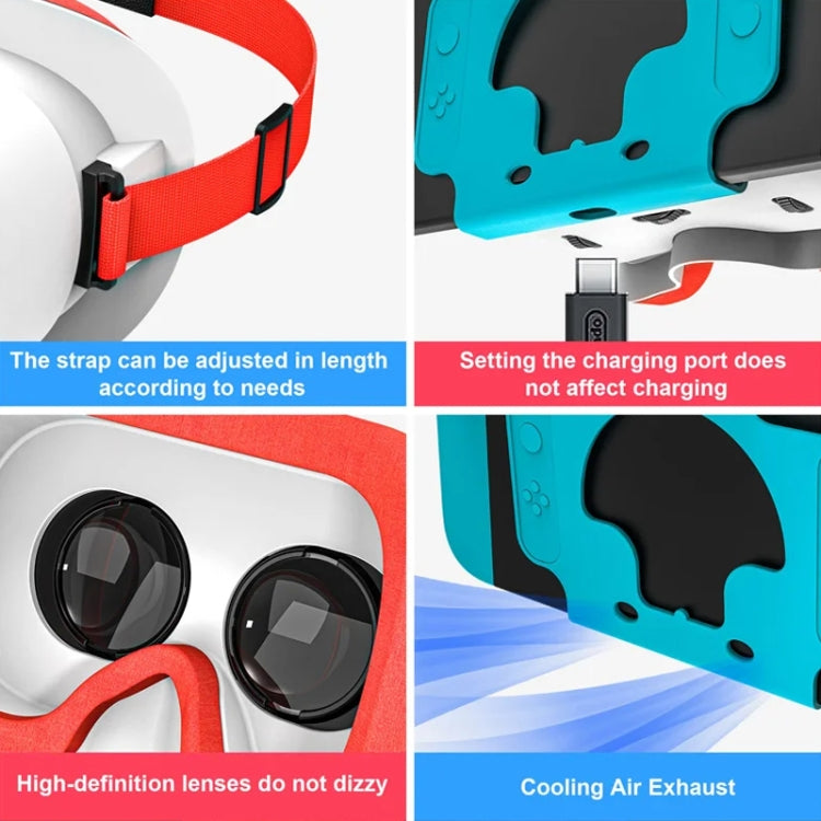 DEVASO Compatible With Switch / Switch OLED Gaming Console VR Glasses(Black White) - free shipping - PMC Jewellery - Order now!