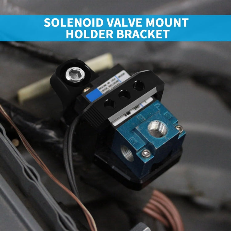 Solenoid Valve Mounting Bracket 3 Port For Mac AEM Boost Controller(Silver) - free shipping - PMC Jewellery - Order now!