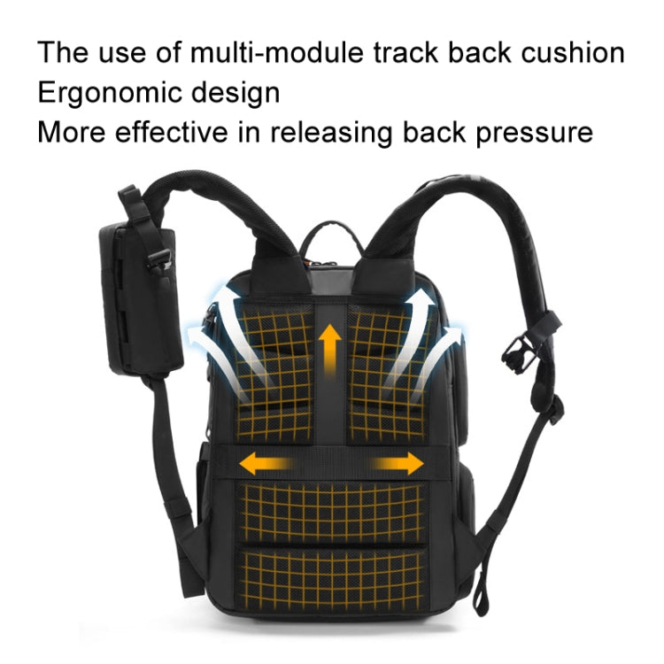 Cwatcun D132 DSLR Camera Backpack Hard-shell Crashproof Waterproof Decompression Shoulder Photo Bag, Color: 1st Generation Large Black - free shipping - PMC TechLife - Order now!