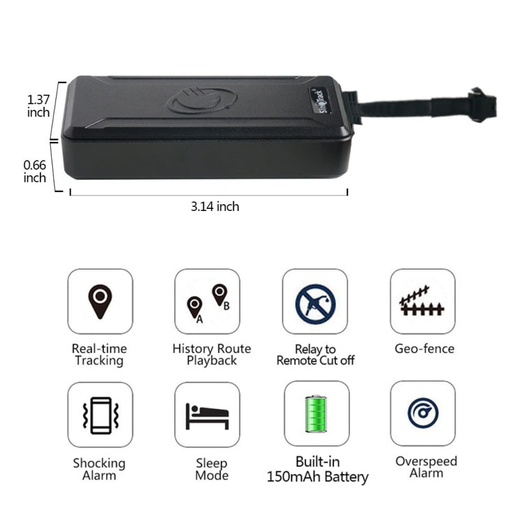 SinoTrack 4G+2G GPS Car Motorcycle Tracking Anti-theft Locator, Specifications: Standard+Relay - Car Tracker by SinoTrack | Online Shopping South Africa | PMC Jewellery | Buy Now Pay Later Mobicred