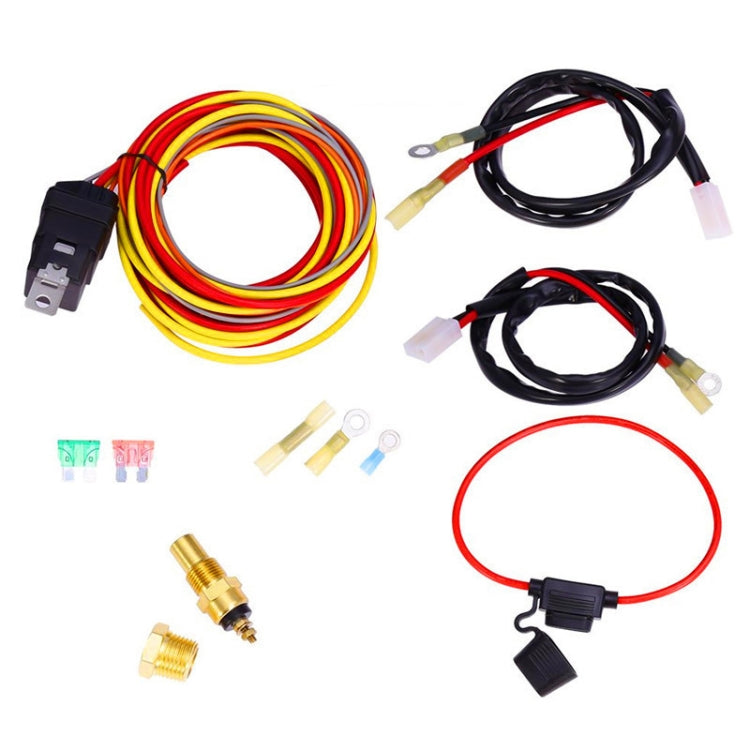 40A Dual Electric Thermostat Cooling Fan Wiring Harness Kit(40A 12V 4-pin) - Automobiles Sensors by PMC Jewellery | Online Shopping South Africa | PMC Jewellery | Buy Now Pay Later Mobicred