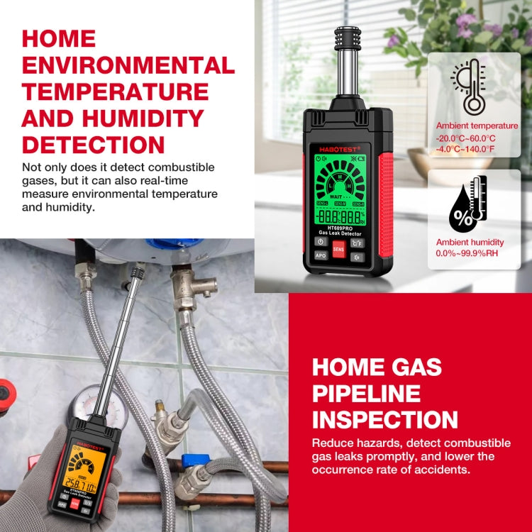 HABOTEST Combustible Gas Methane Leak Detector - free shipping - PMC Jewellery - Order now!