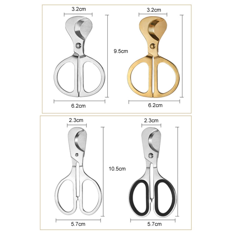 Portable Pill Cutter Stainless Steel Cigar Dispensing Scissors, Style: Round Handle Silver - free shipping - PMC TechLife - Order now!