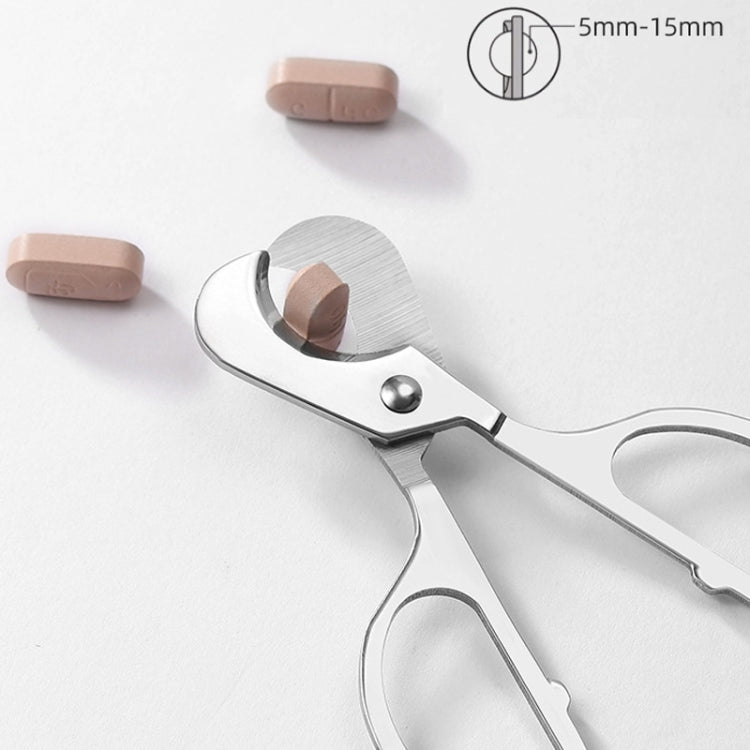 Portable Pill Cutter Stainless Steel Cigar Dispensing Scissors, Style: Round Handle Silver - free shipping - PMC TechLife - Order now!