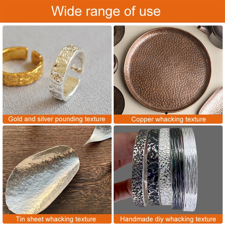 Handmade DIY Square Hammer Gold And Silver Jewelry Texture Hammer, Model: No.7 - free shipping - PMc TechLife - Order now!