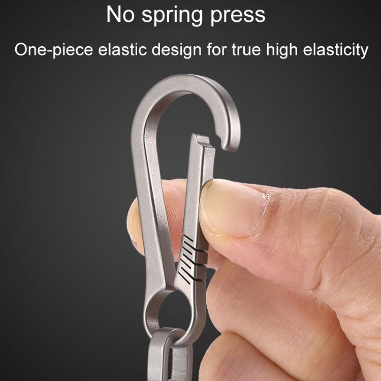 Titanium Alloy Car Keychain Multifunctional Simple Loss Prevention Belt Charm Ring, Style: Upgrade Model - Key Rings by PMC TechLife | Online Shopping South Africa | PMC TechLife | Buy Now Pay Later Mobicred