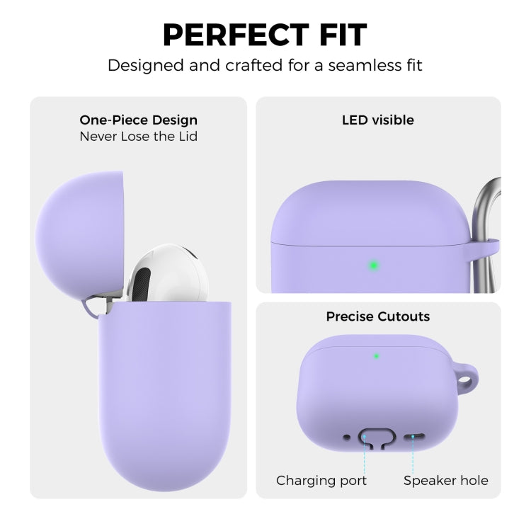 For Airpods 4 AhaStyle WG163 Earphone Drop-Proof Dust-Proof Silicone Protective Case With Cleanning Pen(Pink) - free shipping - PMC Jewellery - Order now!