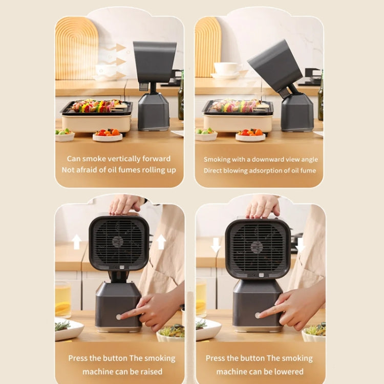 Desktop Range Hood Barbecue Small Movable Liftable Extractor Hood 2 Wind Speeds Adjust US Plug - free shipping - PMC TechLife - Order now!