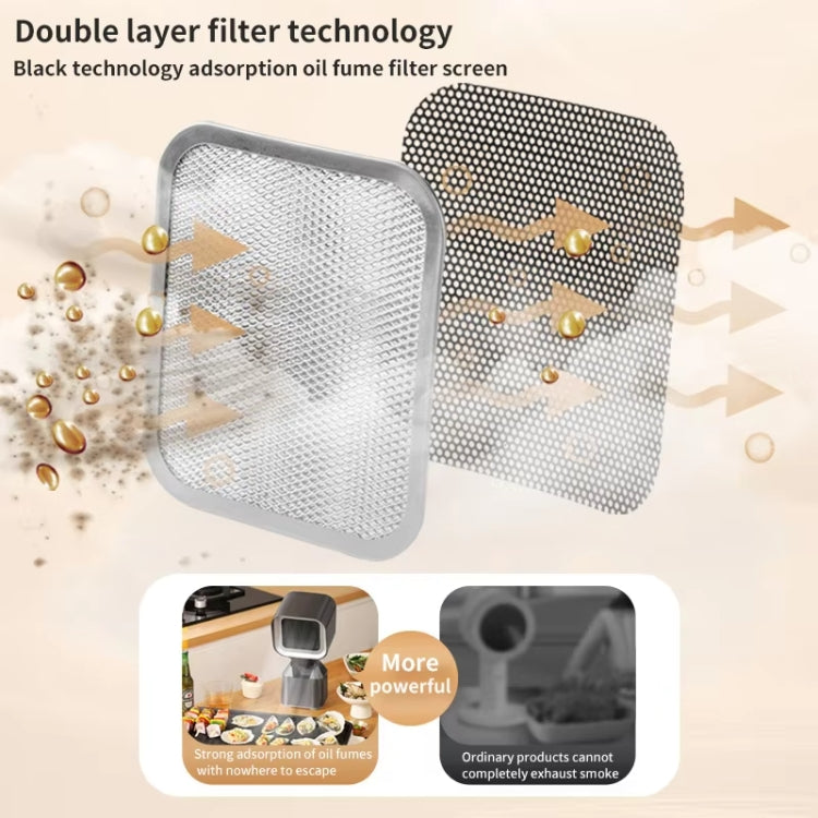 Desktop Range Hood Barbecue Small Movable Liftable Extractor Hood 2 Wind Speeds Adjust EU Plug - free shipping - PMC TechLife - Order now!