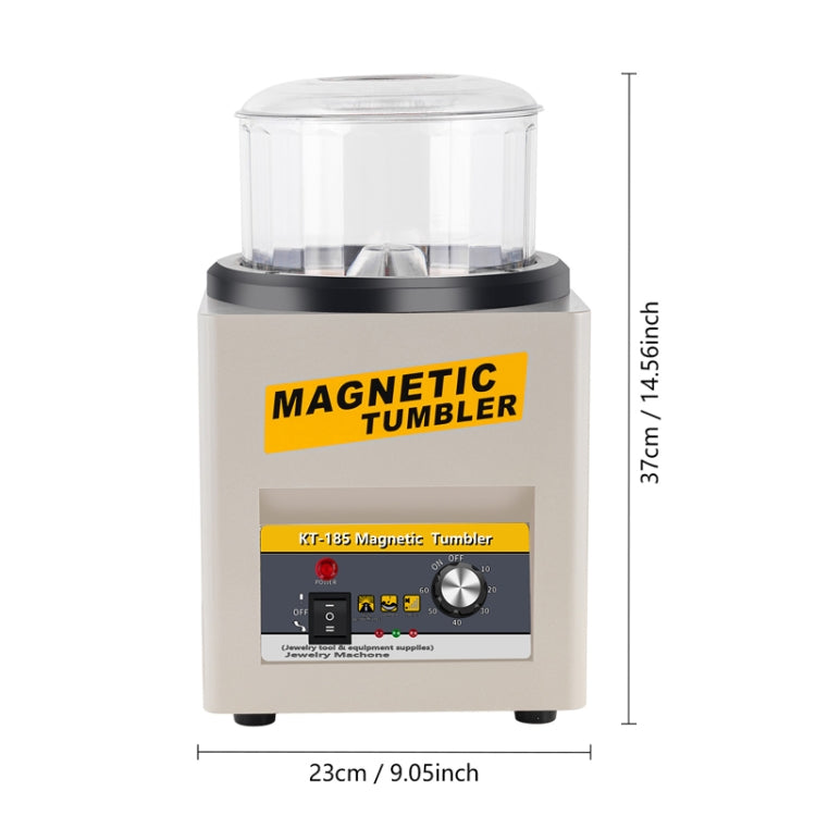 KT-185 Magnetic Polishing Tumbler Stainless Steel Deburring And Polishing Machine, EU Plug(Red) - Polishing Repair by PMC TechLife | Online Shopping South Africa | PMC TechLife | Buy Now Pay Later Mobicred