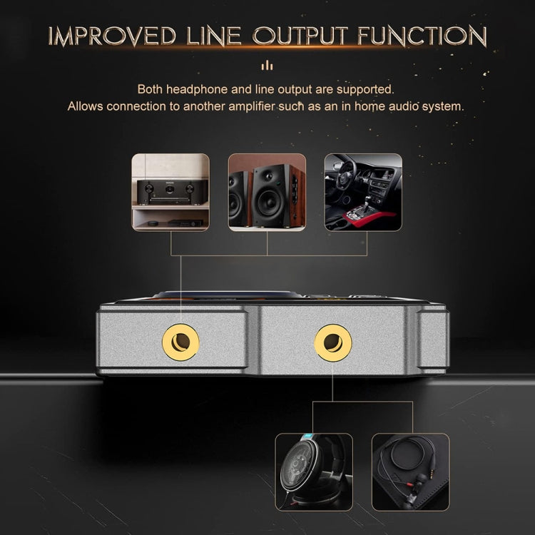 2.4 Inch HIFI Bluetooth Music Player DSD256 Mastering Sound Quality Walkman, Memory: 16GB+16GB(Black) - MP3 Player by PMC TechLife | Online Shopping South Africa | PMC TechLife | Buy Now Pay Later Mobicred
