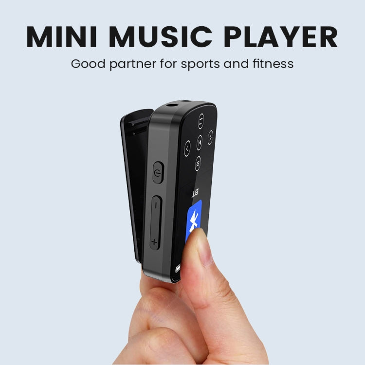 MP3 Bluetooth Music Player HIFI Sports Clip Touch Screen MP4, Memory: 32GB(Black) - MP3 Player by PMC Jewellery | Online Shopping South Africa | PMC Jewellery | Buy Now Pay Later Mobicred