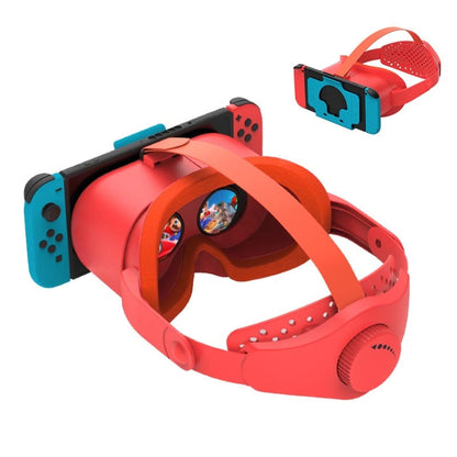 DEVASO Compatible With Switch / Switch OLED Display Game Console HD 3D VR Glasses Headband Adjustment Accessories(Orange Blue) - VR Headset by PMC Jewellery | Online Shopping South Africa | PMC Jewellery | Buy Now Pay Later Mobicred