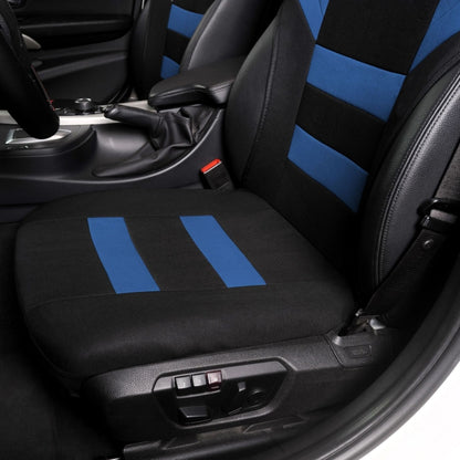 Car Vest Style Double Front Seat Interior Seat Cover(Blue) - Seat Accessories by PMC Jewellery | Online Shopping South Africa | PMC Jewellery | Buy Now Pay Later Mobicred