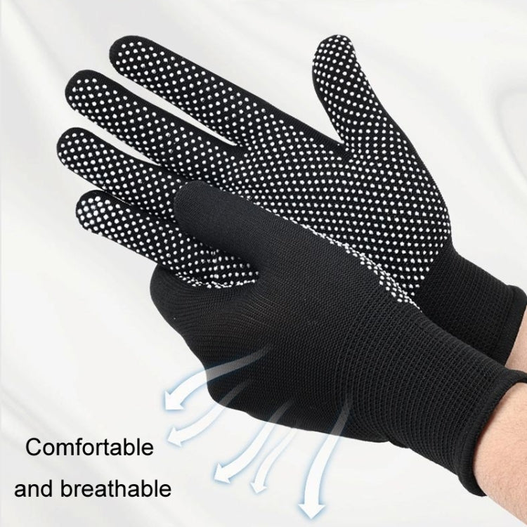 5pairs Outdoor Breathable Non-slip Particle Silicone Hiking Riding Nylon Gloves Thin Mittens(Grey) - Safety Gloves by PMC TechLife | Online Shopping South Africa | PMC TechLife | Buy Now Pay Later Mobicred