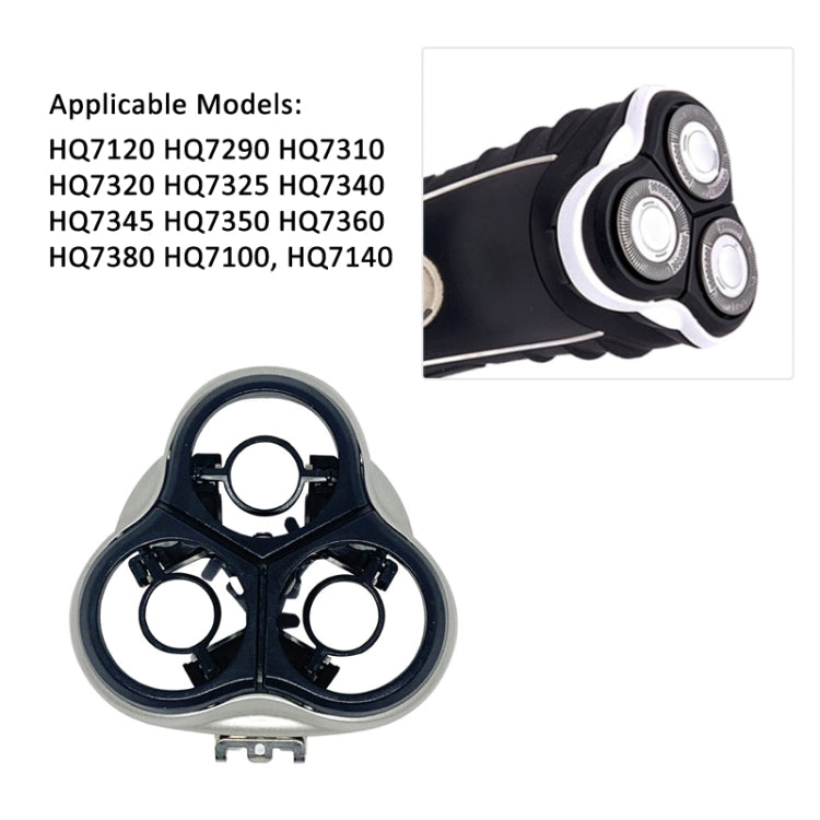 Shaver Head Frame for Philips HQ7310 / HQ7120 / HQ7290 / HQ7320 / HQ7325 / HQ7340 / HQ7345 / HQ7350 / HQ7360 / HQ7380 / HQ7100 / HQ7140(White) - Accessories by PMC TechLife | Online Shopping South Africa | PMC TechLife | Buy Now Pay Later Mobicred